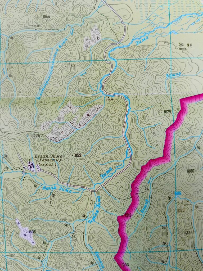 Географические объекты Иркутской области: река Зима